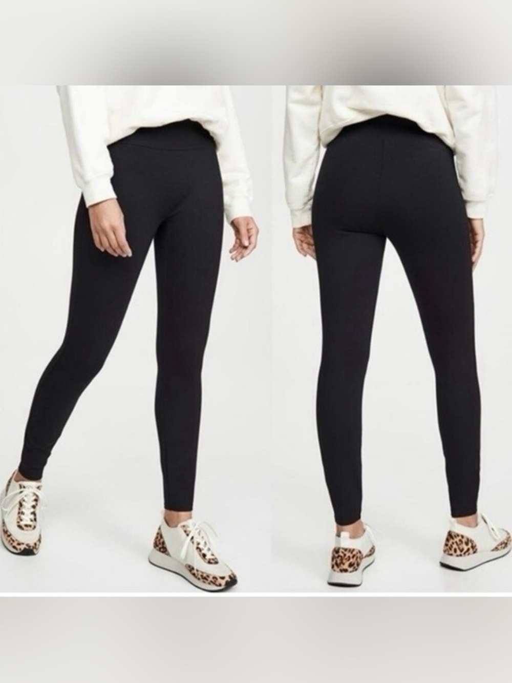SPANX ponte ankle legging in classic black medium 20264R